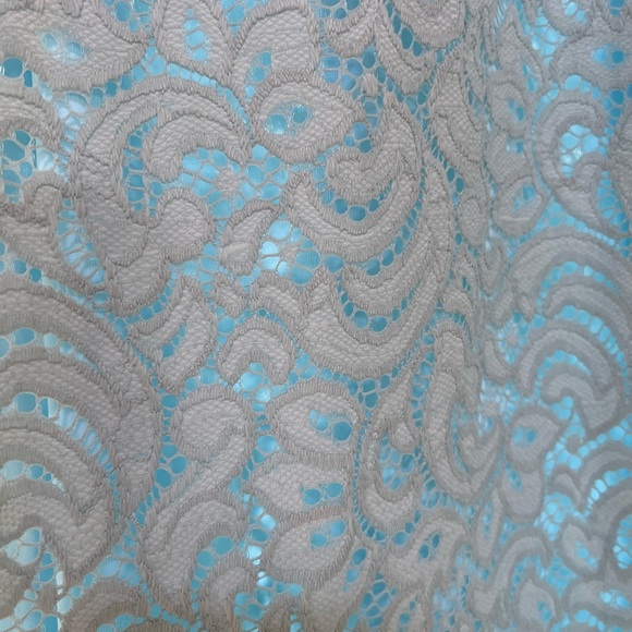 Beautiful Patterned Blue Dress - Picture 4 of 8